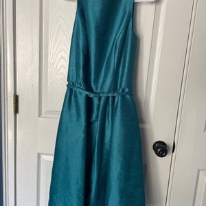 Alfred Sung cocktail teal dress sz 16